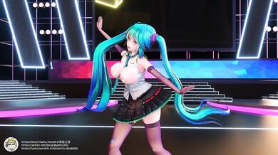 The date of release, plus the vocaloid icon Miku Hatsune.