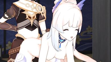 'A Squirting Slut In The Kitchen - Kokomi'