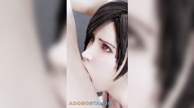 Tifa's Sweaty Workout Cumshot