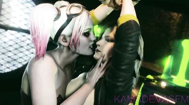 Fur-ious Feline Fuck Fest: Harley and Catwoman's Wet Pussy Pounding