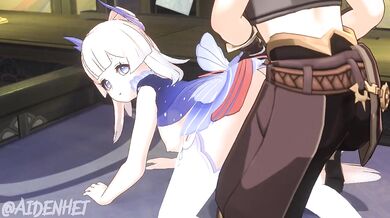 Doggy style with Aiden and Koko in the kitchen - a Hentai Romp!