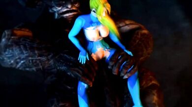Hentai Porn: Samus Aran Gets Penetrated by a Demonic Entity in the Metroid Universe
