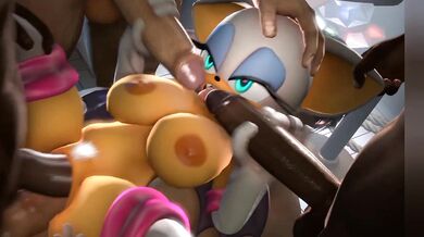 'Rouge Really Loves to Get Filled with Cocks and Cum All Over Her Face'