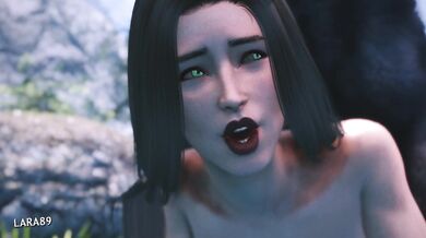 'Unbridled passion with a wolf-like creature'