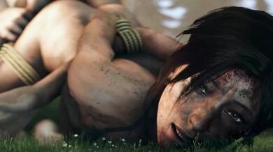 Rewritten: Lara Croft, the fierce archaeologist, has her womb violated by a group of horny men who are looking for some hot action.