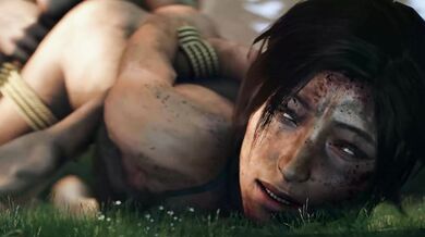 Rewritten: Lara Croft, the fierce archaeologist, has her womb violated by a group of horny men who are looking for some hot action.