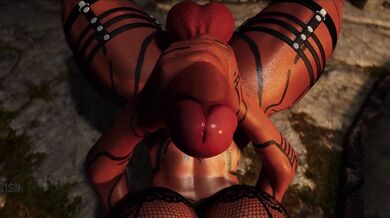 Juicy Futa Busts a Nut with her Huge Dick