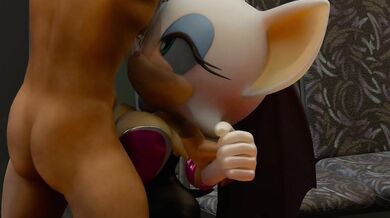 Rouge's Tight Titties Fucked Hard