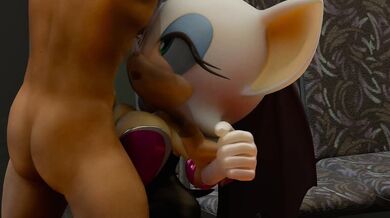 Rouge's Tight Titties Fucked Hard