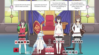 Megumin's Explosive Orgasmic Domination in Strip Poker Night with the Konosuba Gang!