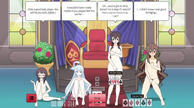 Megumin's Explosive Orgasmic Domination in Strip Poker Night with the Konosuba Gang!