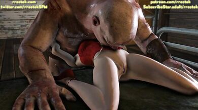 Scarlet's Throbbing Tonsils Ravished by Hulking Horde Member in 'Final Fantasy' XXX Parody!