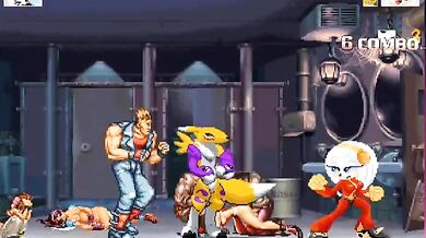 Two Hot Anime Babes Battle Against a Horny Monster in 'Zeta and Renamon vs. TOBF' Mash-Up!