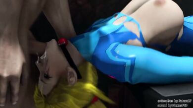 Super Metroid becomes a smutty sexcapade when Samus Aran is violated by a sexy alien creature with a slimy tentacle tongue.
