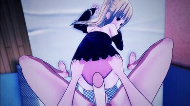 Hentai Goddess' 3D Transformation at the College of Emos