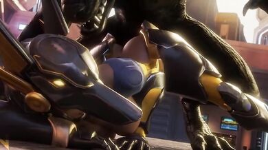 Pharah's Supernatural Sexual Escapade with a Werewolf Alpha