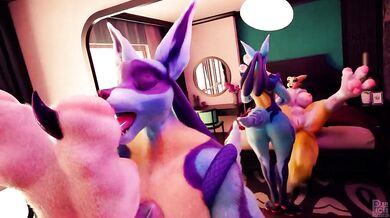 Lucario's Hot Tongue Licking Renamon's Soft Paws - MagicalMysticVA Voiceover