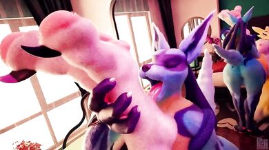 Lucario's Hot Tongue Licking Renamon's Soft Paws - MagicalMysticVA Voiceover