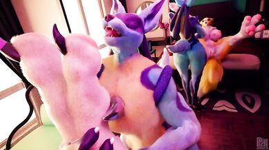 Lucario's Hot Tongue Licking Renamon's Soft Paws - MagicalMysticVA Voiceover