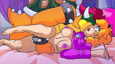 Bowser butt-f*cks Peach in the asshole