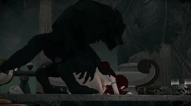 'Getting ready to be ravaged by the Big Bad Wolf in your Red Hood?'
