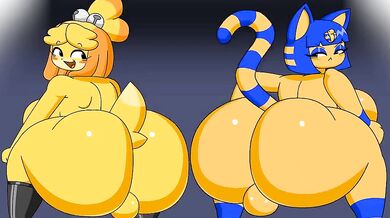 Getting it on with Ankha and Isabelle