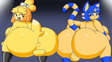 Getting it on with Ankha and Isabelle
