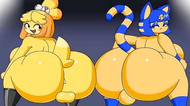 Getting it on with Ankha and Isabelle