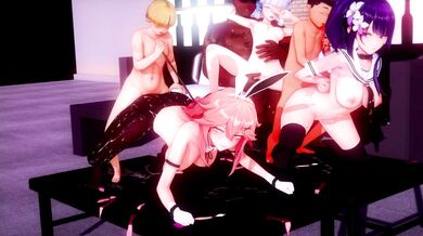 Hentai Schoolgirls with Big Boobs and Anal Play