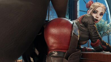 Horny Harley Tames Her Horse in Injustice Save Ass Session