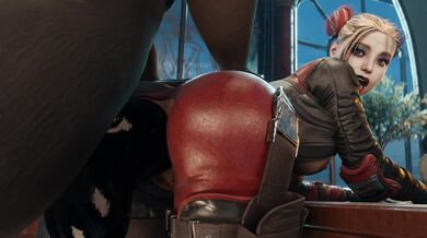 Horny Harley Tames Her Horse in Injustice Save Ass Session
