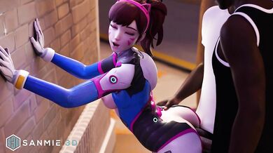 Double Anal Black D.Va XXX Parody