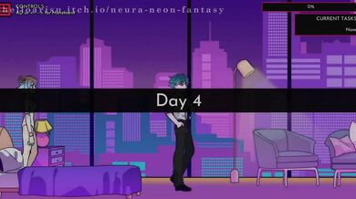Neura: Neon Fantasy Day 4 - A Tale of Naughty Schoolgirls and Their Horny Teacher