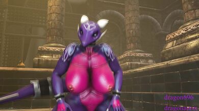 Cowgirls Ride 'Em Hard: Spyro and Cynder's Facesitting Adventure