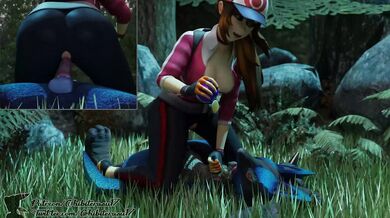 - Female Trainer Takes Control of Lucario in a BDSM Fantasy