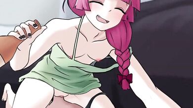 Cowgirl Kikuri Blows the Bottle while Riding the Horse in 'Beer Drinking' Porn Video