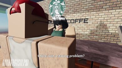 Money Shot: Starbucks Barista Gives Special Treatment to a Monkey with a Big Dick!