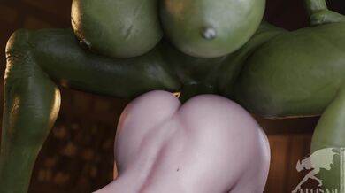 Slimy MILF Orc Fucks Sasha [Regina3D]