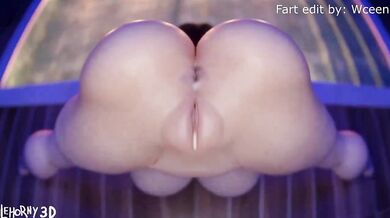 Wceen's Fart Edit of Black Widow's Anal Expulsion