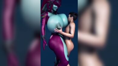 Milf Masturbation Time with Mipha's Big Tits and Wet Pussy!