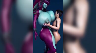 Milf Masturbation Time with Mipha's Big Tits and Wet Pussy!