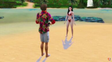 Sexy Sulani Poses for the Camera on the Sandy Shore