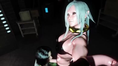 Ass-fucking androids: Android 21 and Android 17 take each other in the butt.