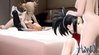 My Hero Academia's Futa Gets Gangbanged!
