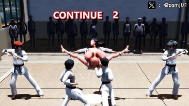 Sexy Ninja Babe Takes on Karate Master But Fails! Will She Accept His Challenge for More?!
