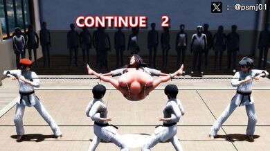Sexy Ninja Babe Takes on Karate Master But Fails! Will She Accept His Challenge for More?!