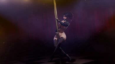 Akali's Poledance Blowjob - A Sexy Hentai Porn Video in 4K Ultra HD and 60fps