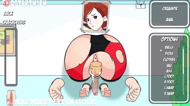 Tight Futanari Squirting at the Whorehouse with Cream Pies!