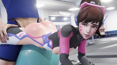 D.Va's Private Fitness Instructor [Bewyx] Hardcore Action