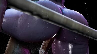 Drenched in passionate rain, Widowmaker takes her lover